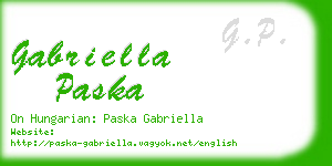 gabriella paska business card